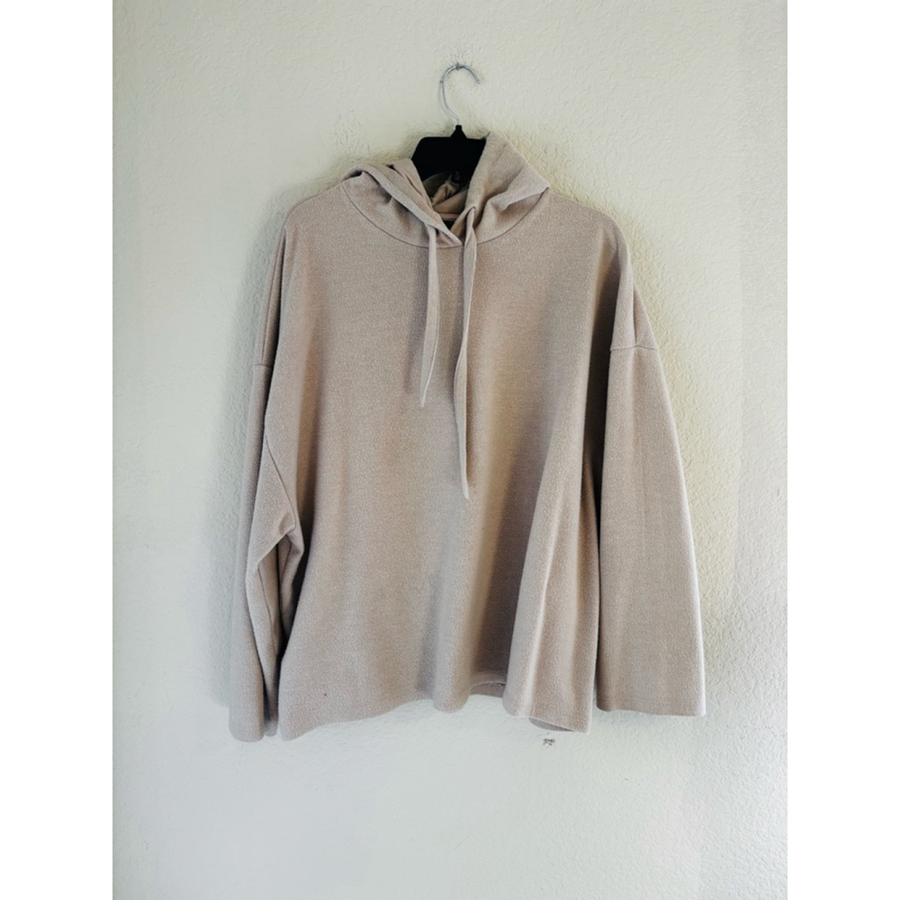 Women's ASOS DESIGN Beige Fleece Hoodie Size M
